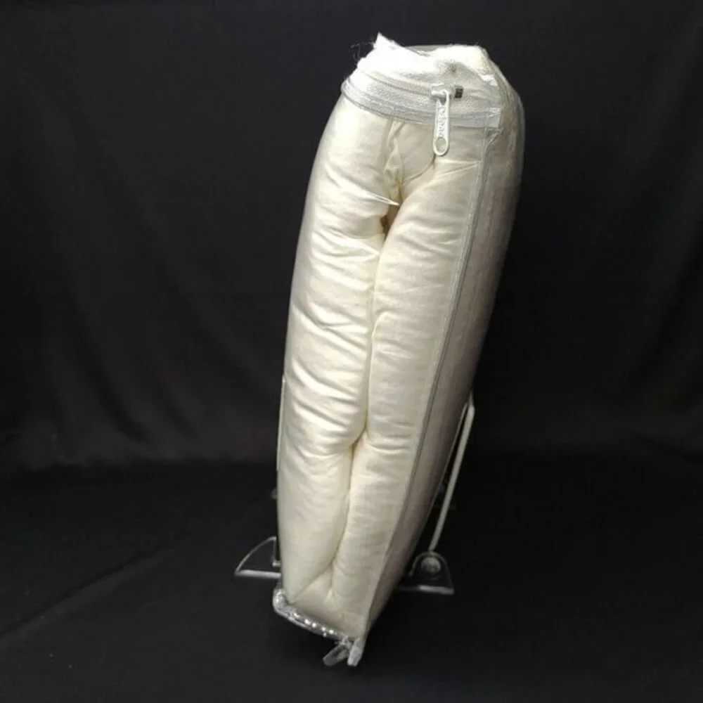 Pottery Barn Pillow Sham‎ Foundations Cotton Silk White Square 26 x 26 Euro New
